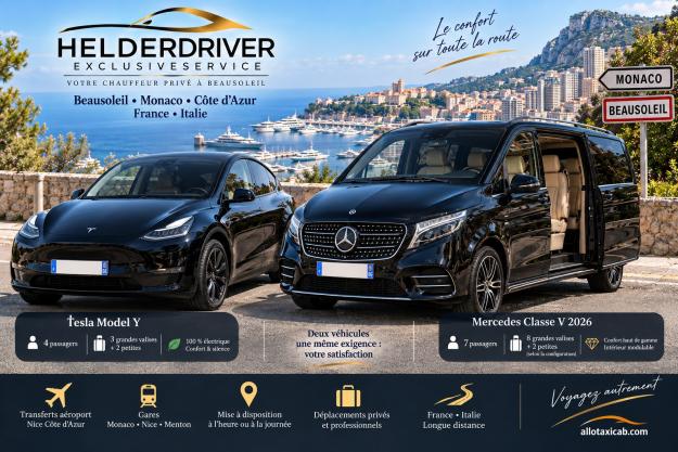 Photo véhicule HELDERDRIVER-EXCLUSIVESERVICE — Chauffeur VTC à Beausoleil