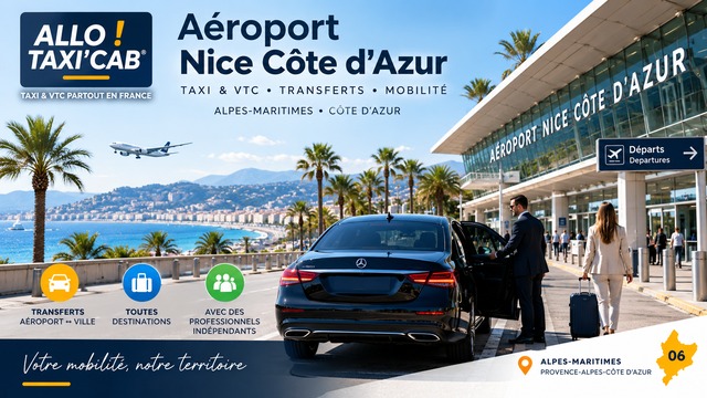 TAXI ou VTC Aéroport Nice Côte d'Azur – Alpes-Maritimes