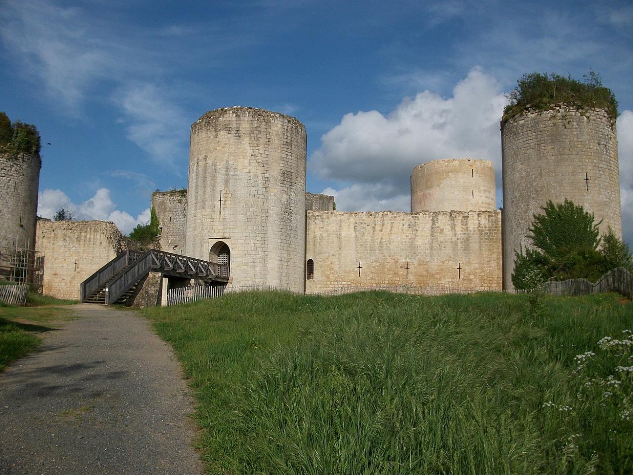 Vue du Château du Coudray-Salbart, accessible par TAXI ou VTC Allo ! Taxi'Cab