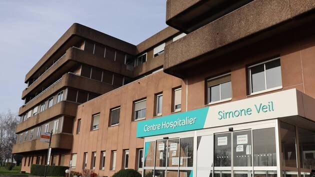 Vue de l’hôpital Simone Veil de Vitré, accessible en TAXI ou VTC Allo!Taxi'Cab