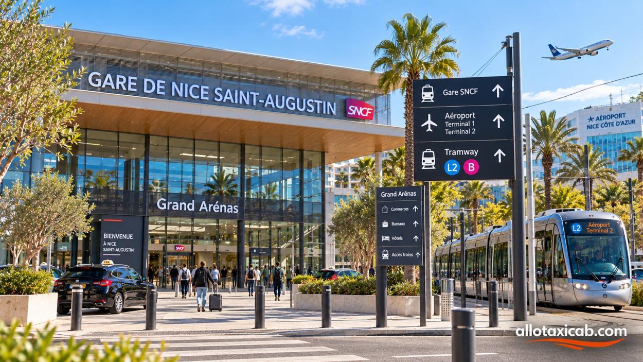 Taxi VTC Gare de Nice Saint-Augustin – Alpes-Maritimes