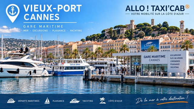 Vieux-Port et Gare maritime de Cannes – plaisance, yachting et départs maritimes